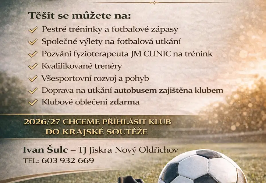 Pojď s námi hrát fotbal..